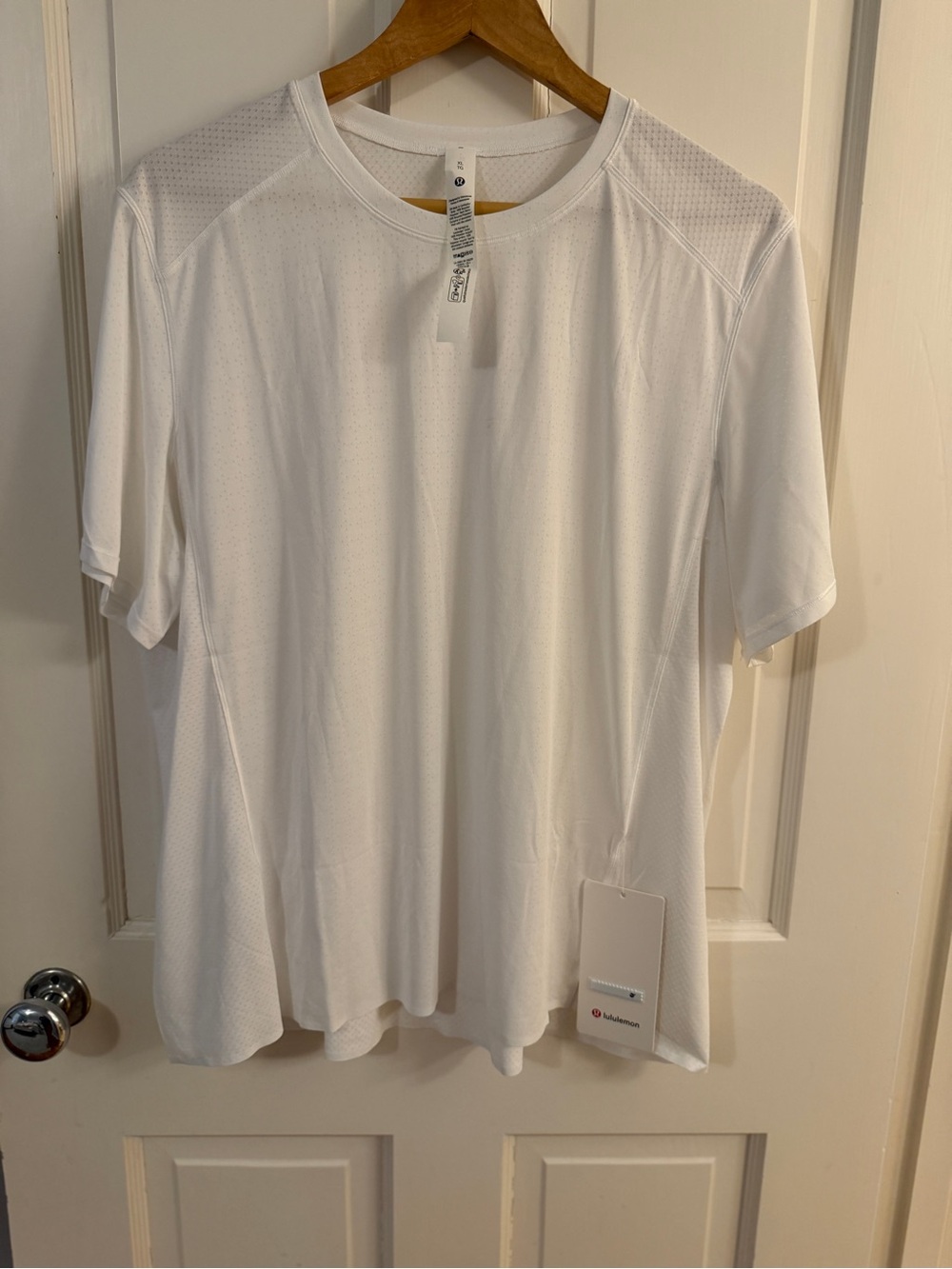 lululemon athletica White Short-Sleeve Active Tee